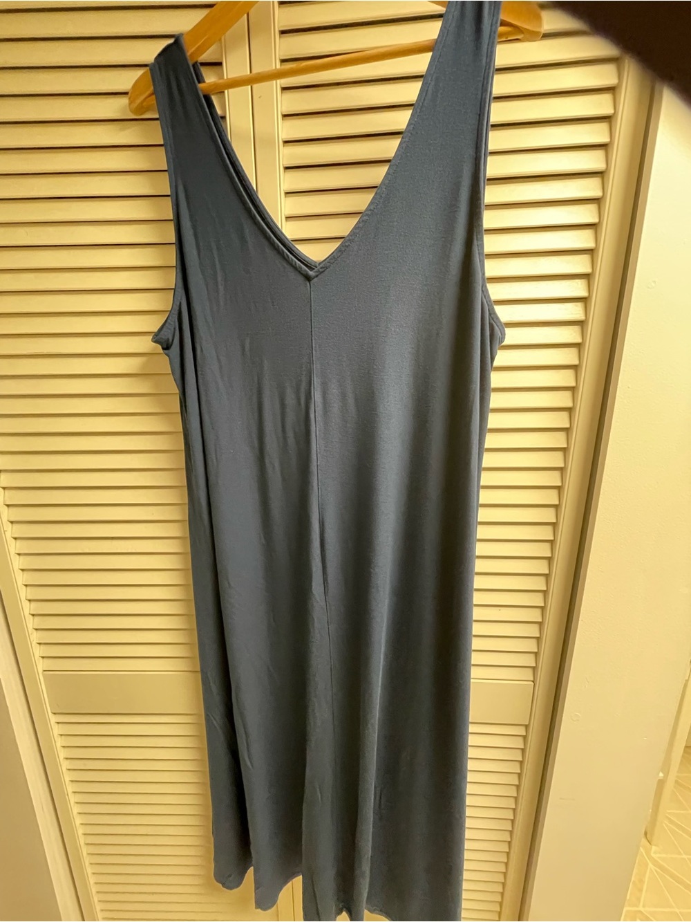 Knix Horizon Blue Long Modal V-Neck Tank Dress size XXXXL